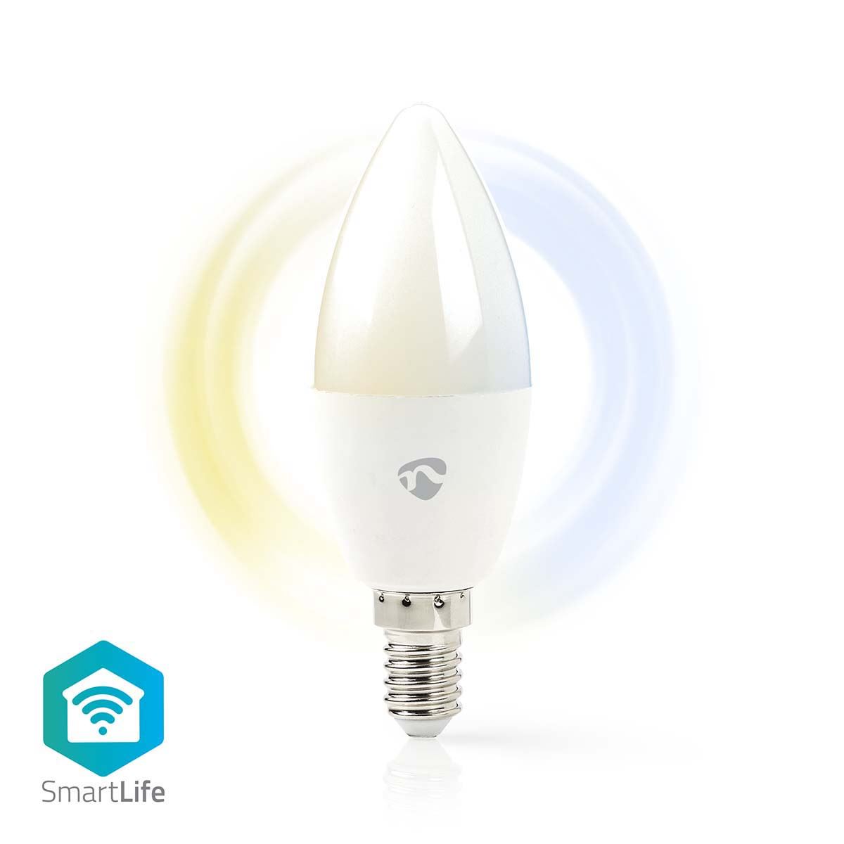 Nedis SmartLife LED Bulb | Wi-Fi | E14 | 470 lm | 4.9 W | Warm to Cool White | 2700 - 6500 K | Android™ / IOS | Candle | 1 pcs