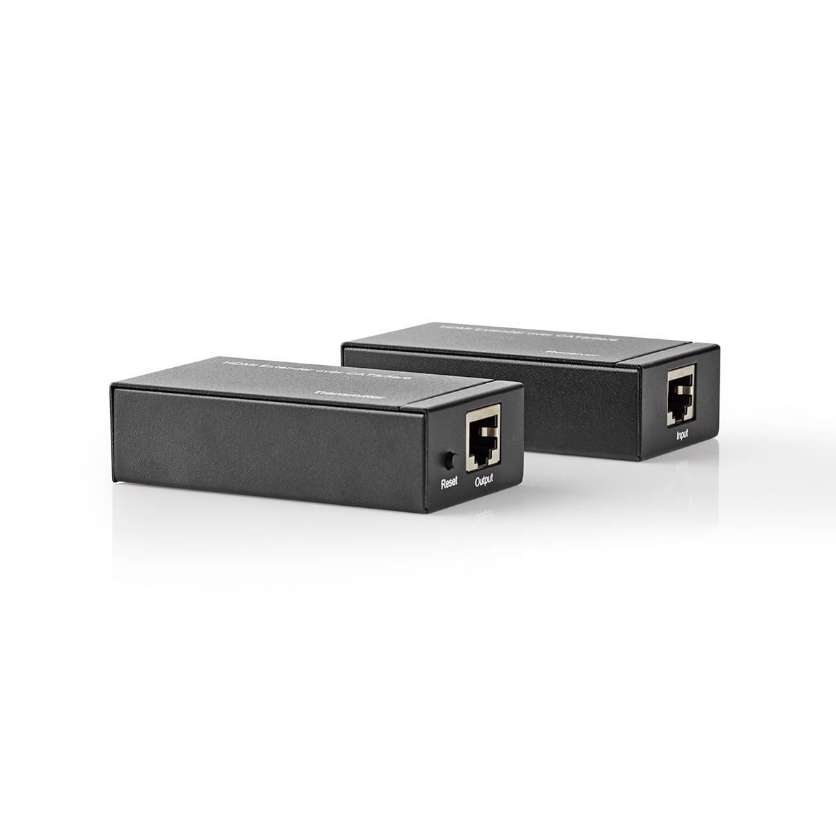 Nedis HDMI™ Extender | Over Cat6 | up to 60.0 m | 1080p | 1.65 Gbps | Metal | Anthracite