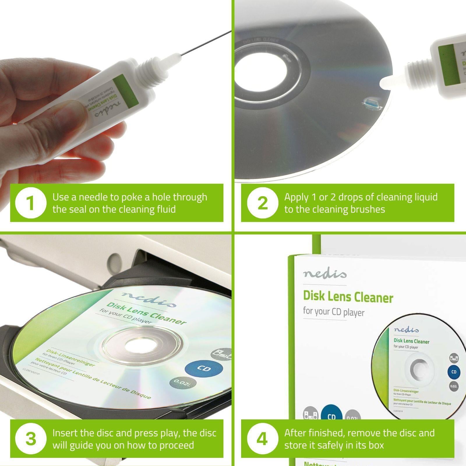 Nedis Disc Lens Cleaner | CD | 20 ml