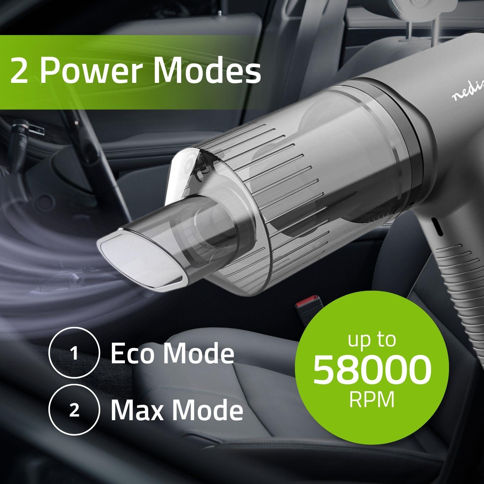 Nedis Handheld Vacuum Cleaner | Air blower | 90 W | Rechargeable | Dry | Li-Ion | Black