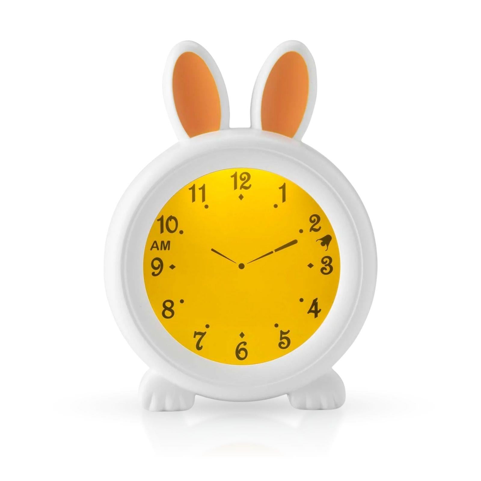 Alecto Childrens Sleep Trainer & Night Lamp Light / Alarm Clock Rory the Rabbit - White