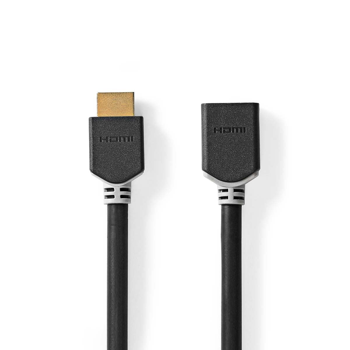 Nedis High Speed HDMI™ Cable with Ethernet | HDMI™ Connector | HDMI™ Output | 8K@60Hz | eARC | 48 Gbps | 1.00 m | Round | PVC | Anthracite | Box