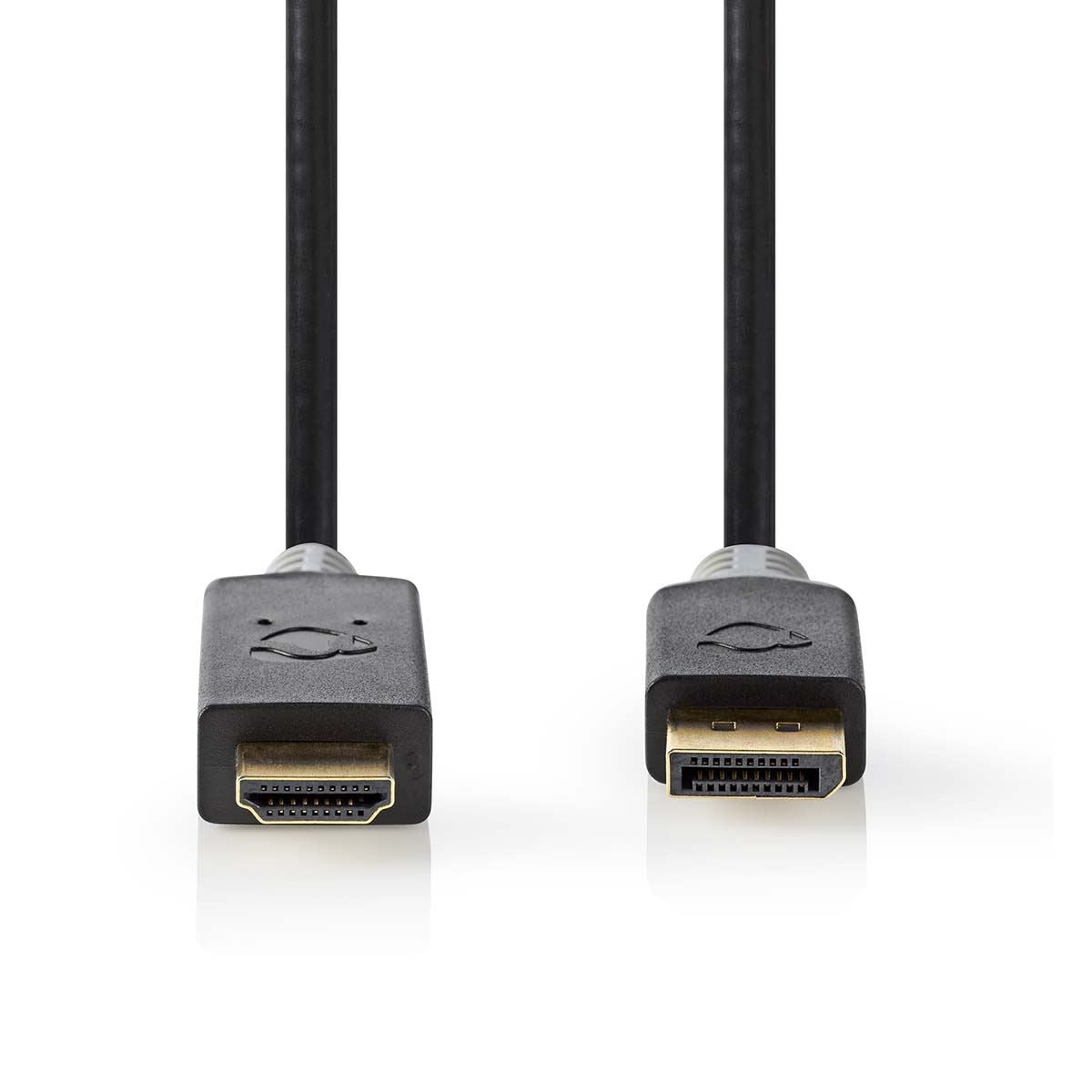 Nedis DisplayPort Cable | DisplayPort Male | HDMI™ Connector | 4K@30Hz | Gold Plated | 1.00 m | Round | PVC | Anthracite | Box