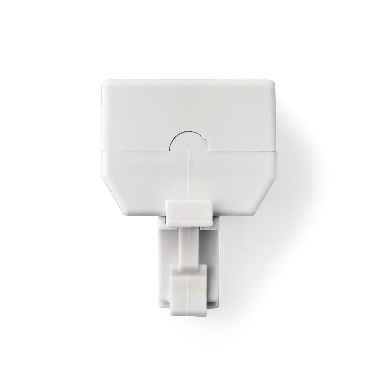 Nedis Telecom Wall Box | Connector type: RJ11 | RJ11 Male | 2x RJ11 (4/6) Female | Splitter | ABS | White | Envelope