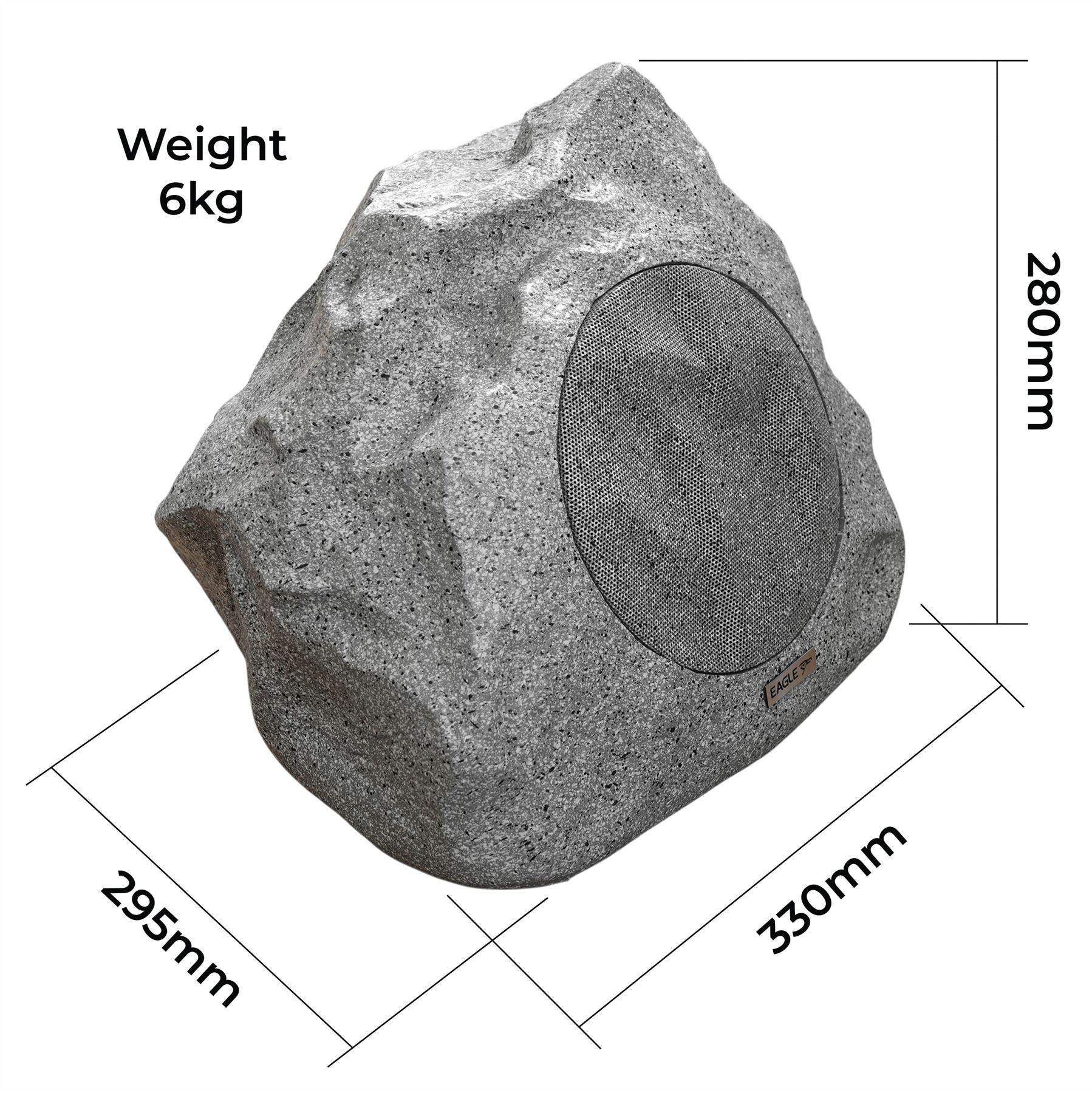 6" 100v Outdoor Garden Rock Speaker