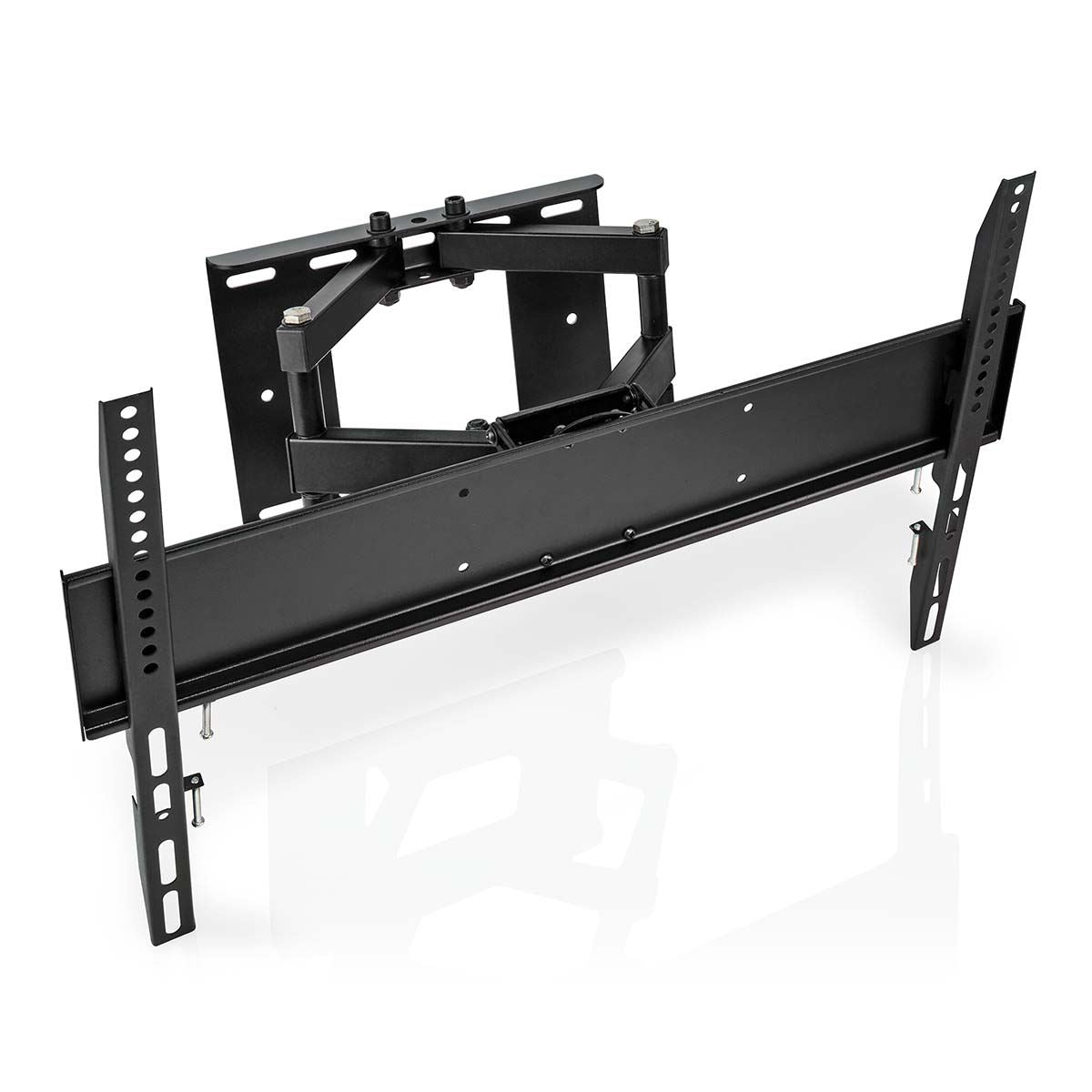 Nedis Full Motion TV Wall Mount | 37 - 80 " | Maximum supported screen weight: 35 kg | Tiltable | Rotatable | Minimum wall distance: 75 mm | Maximum wall distance: 330 mm | 6 Pivot point(s) | Steel | Black