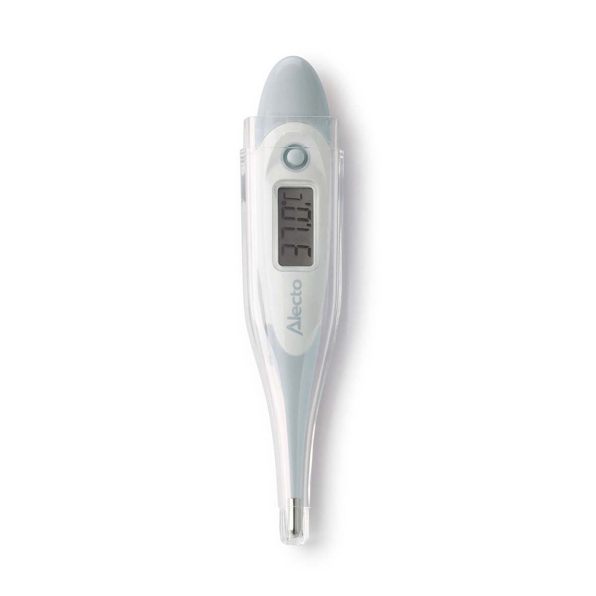 Alecto Digital LCD Thermometer, Medical Oral, Under Arm, Baby & Adult Thermometer, Fast & Accurate Reading, with Case - Blue