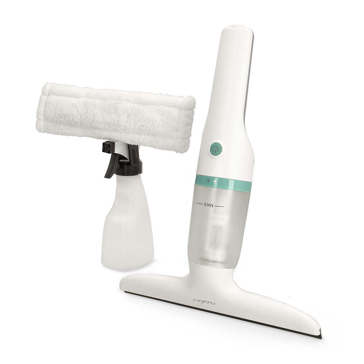 Nedis Window Vacuum Cleaner | 12 W | 1200 Pa | Capacity dirty water tank: 60 ml | Removable dirty water tank | Green / White
