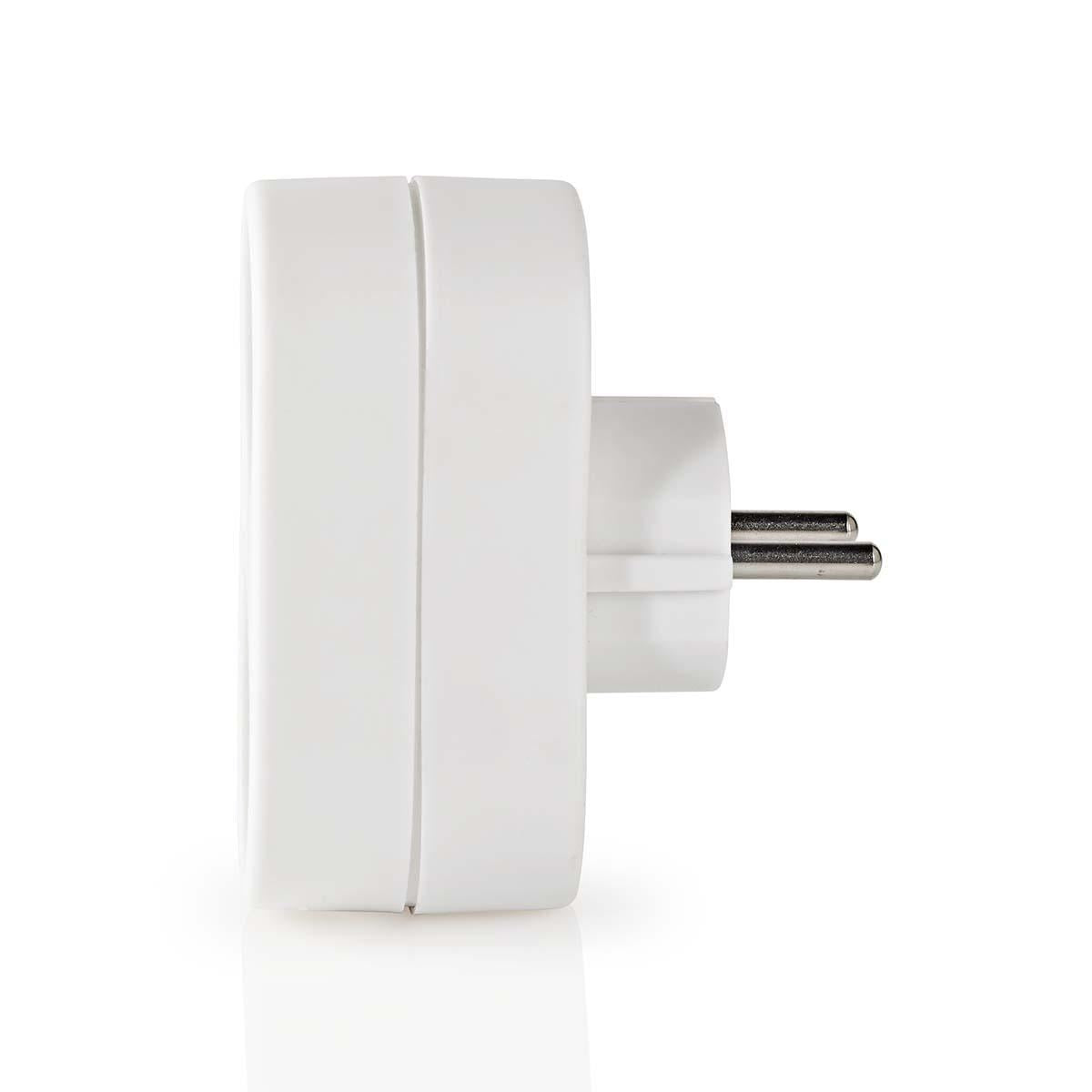 Nedis Power Socket Splitter | Type F (CEE 7/7) | 250 V AC 50 Hz | Type F (CEE 7/7) | 250 V AC 50/60 Hz | 16.0 A | 3500 W | White
