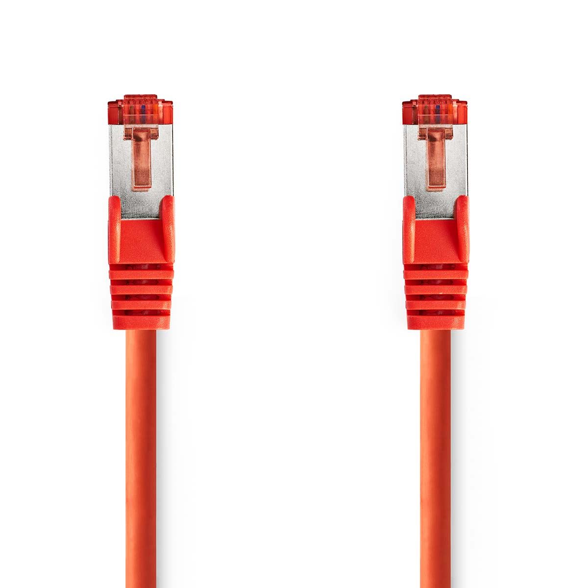 Nedis CAT6 Network Cable | RJ45 Male | RJ45 Male | S/FTP | 0.50 m | Round | LSZH | Red | Label