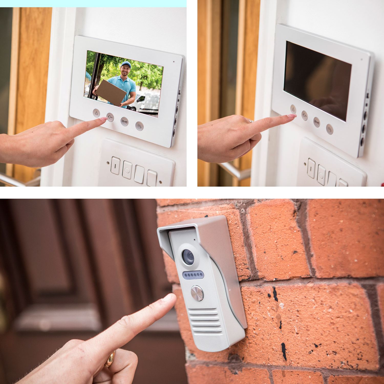 Mercury 7" Colour LCD Monitor & Camera Intercom Wired Door Entry System