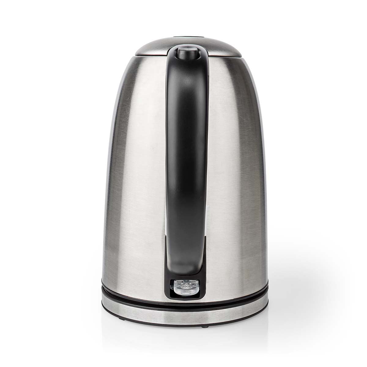 Nedis 1.7L Electric Kettle Cordless Silver 2200W Boil Dry Protection Auto Switch Off
