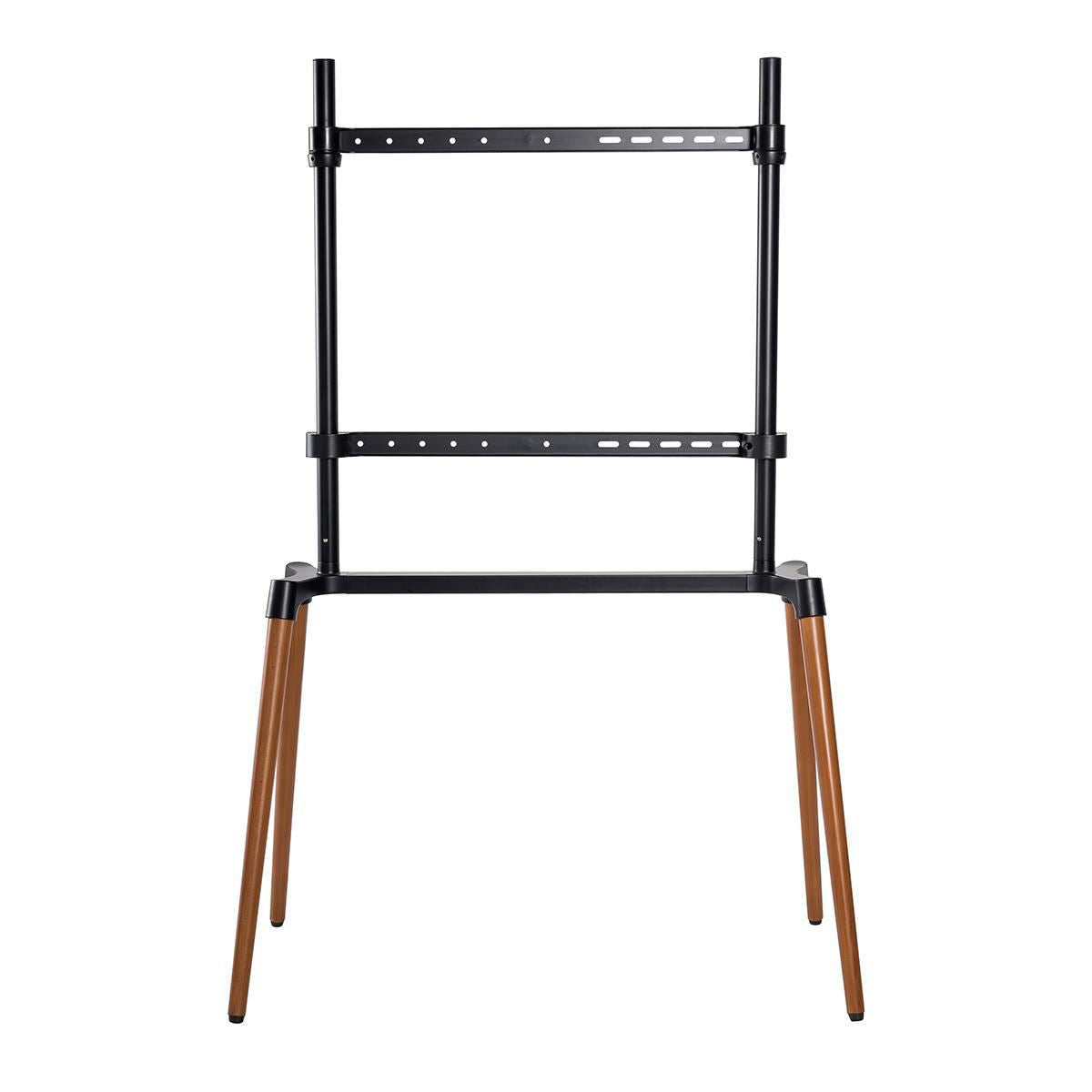 Nedis TV Floor Stand | 60 - 75 " | Maximum supported screen weight: 40 kg | Scandinavian Design | Anti-tip strap | Snap-lock | Aluminium / Steel | Black