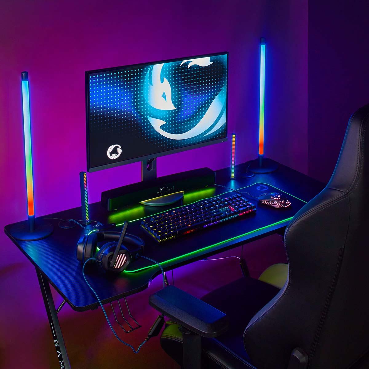 Nedis Gaming Mouse | Wired | 800 / 1200 / 2400 / 3200 / 4800 / 7200 dpi | Adjustable DPI | Number of buttons: 7 | Programmable buttons | Right-Handed | 1.50 m | RGB