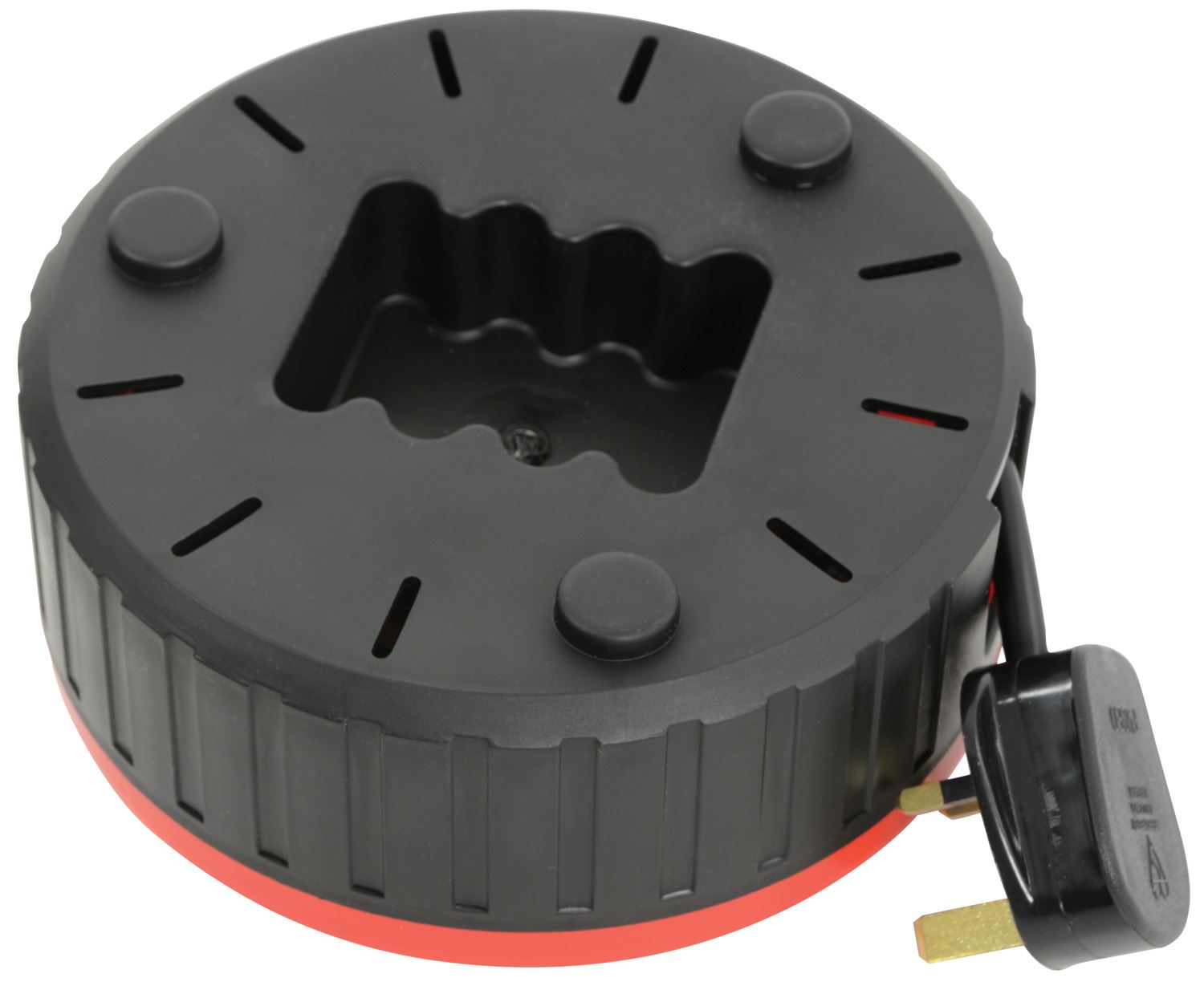 Mercury 5m Meter 4 Way Gang Mains Extension Reel Drum with Thermal Cut Out 13A