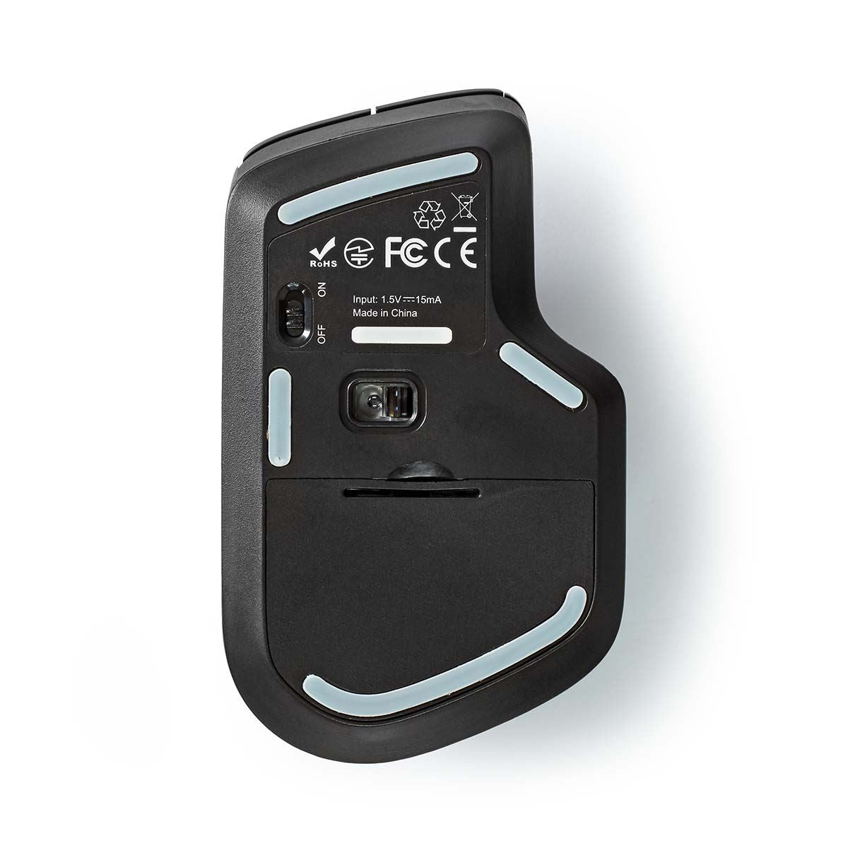 Nedis Mouse | Wireless | 800 / 1200 / 1600 dpi | Adjustable DPI | Number of buttons: 6 | Right-Handed