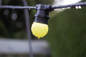 Easy-Connect Festoon 2W Yellow Coloured LED Golf Ball Anti Shatter Pol