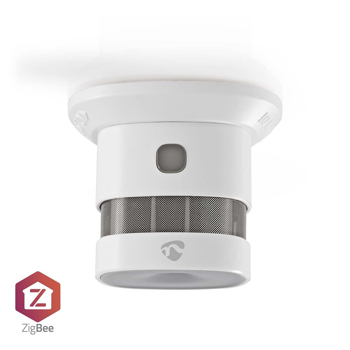Nedis SmartLife/Tuya Smoke Detector | Zigbee 3.0 | Battery Powered | Sensor life cycle: 10 year | EN 14604 | Max. battery life: 60 Months | 85 dB | White | 1 Unit