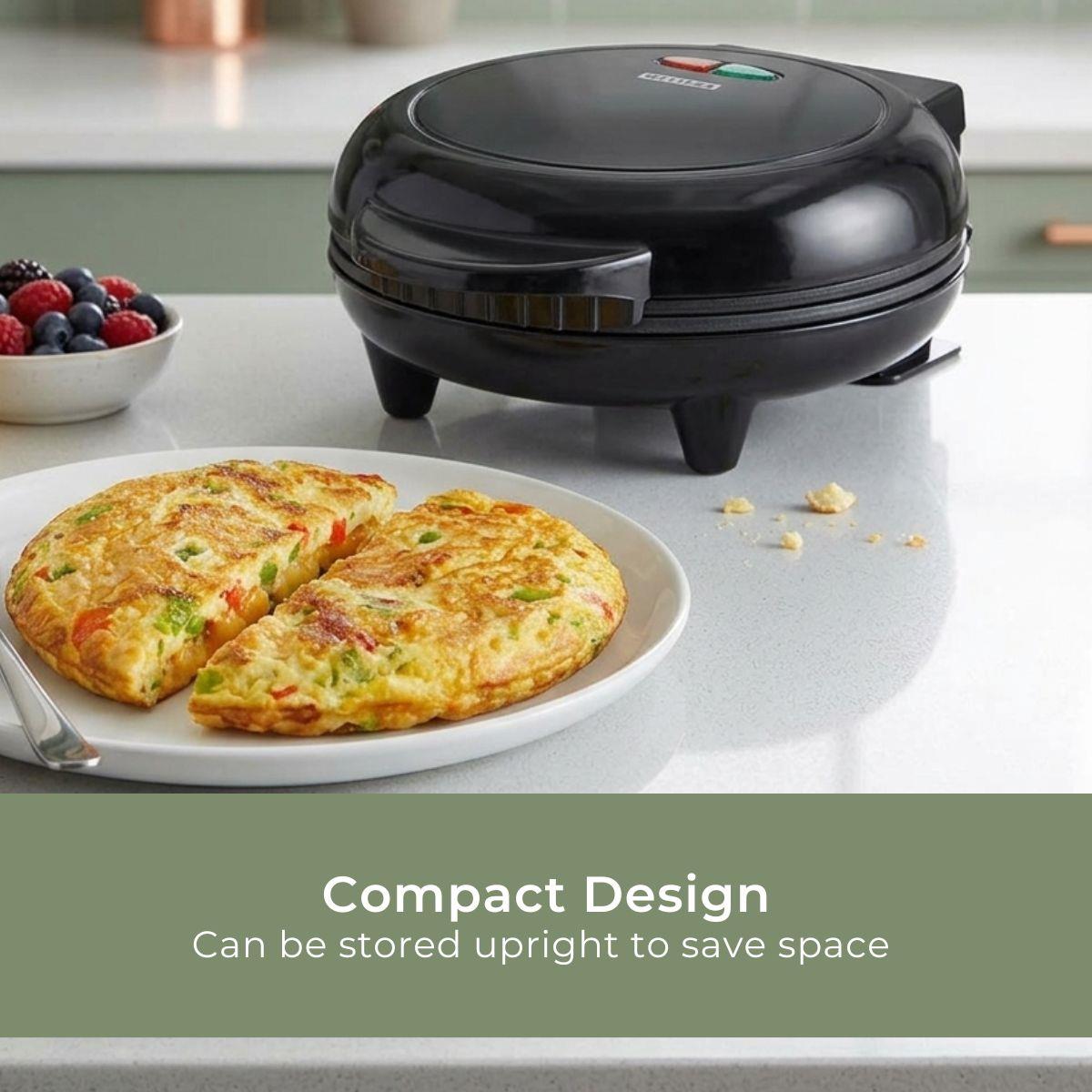 MELISSA Deep Fill Omelette Maker, Dual Non-Stick Plates, Electric 750W Omelette Cooker, Fast, Fluffy Homemade Omelettes – Compact & Easy Clean Breakfast Appliance