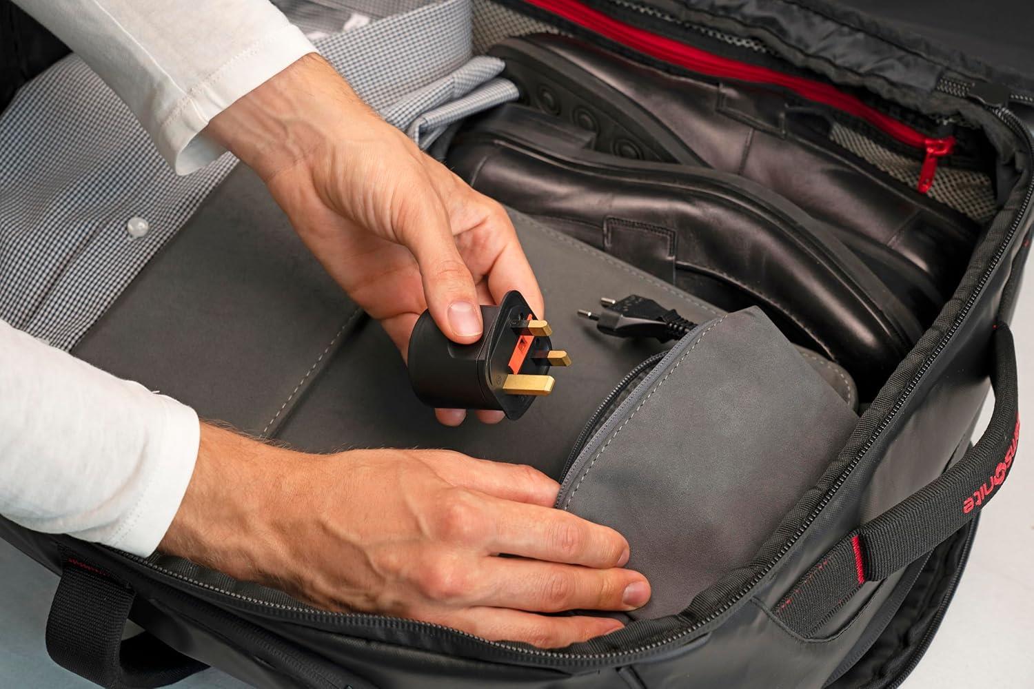 Brennenstuhl Travel Adapter Europe to UK Earthed