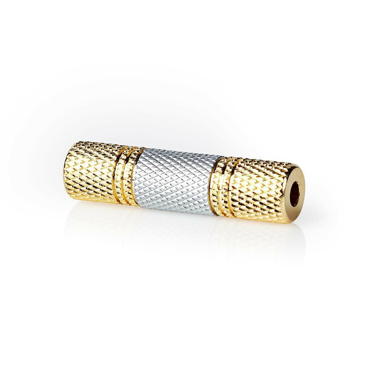 Nedis Stereo Audio Adapter Coupler | 3.5 mm Female | 3.5 mm Female | Gold Plated | Straight | Metal | Silver