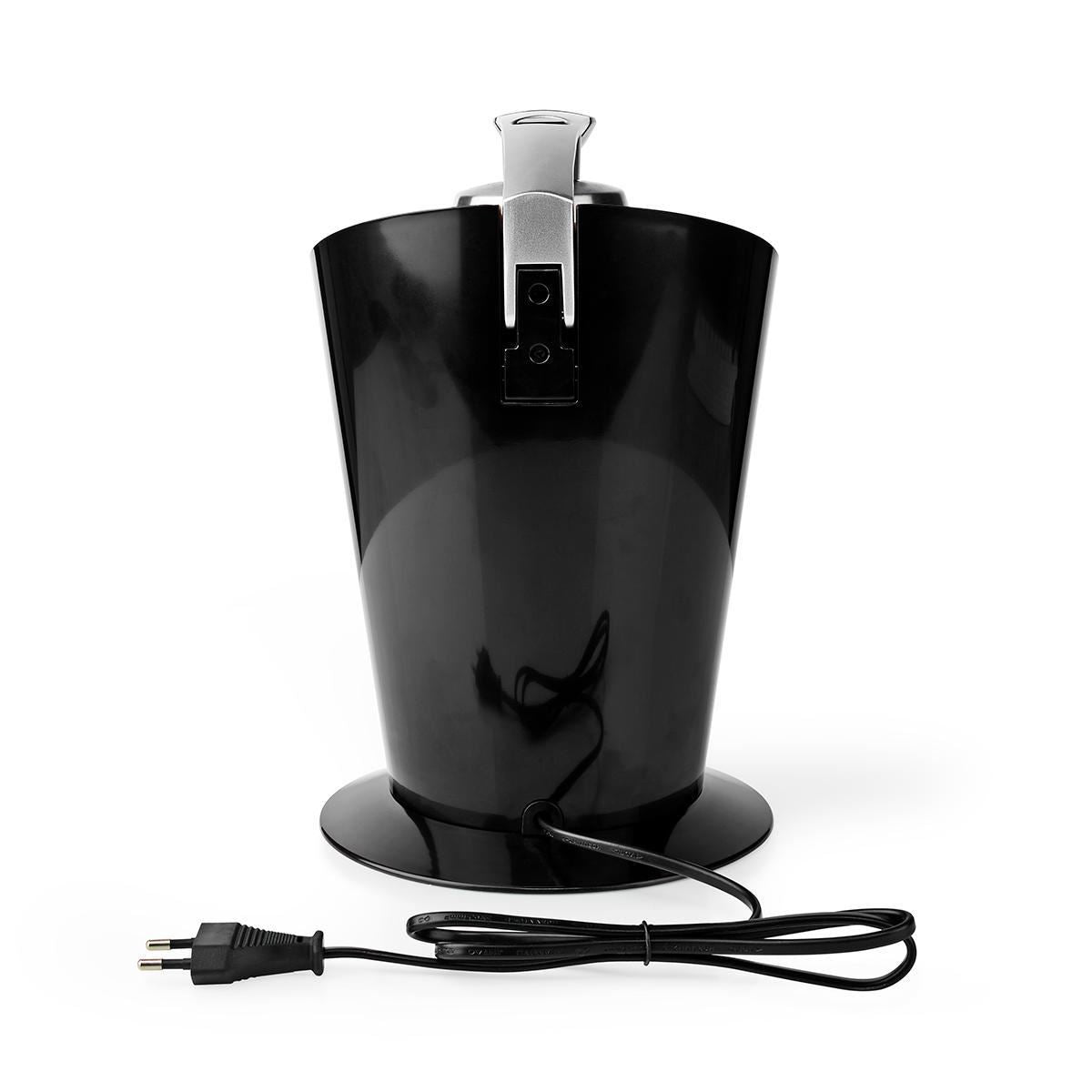 Nedis Citrus Juicer Press, 160W Powerful Juice Squeezer, with Stainless Steel Spout and Anti-Drip Function - Black