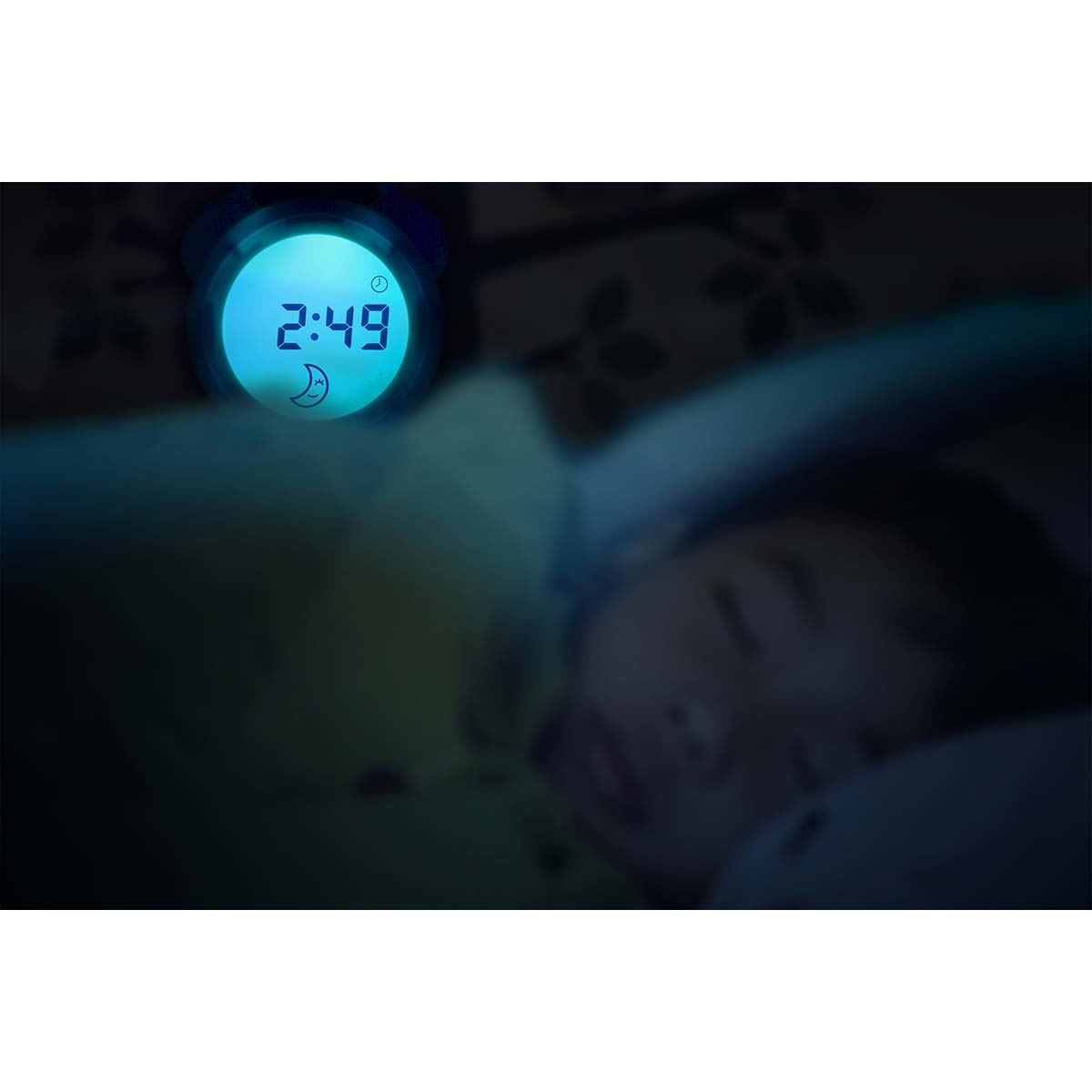 Alecto Childrens Sleep Trainer & Night Lamp Light / Alarm Clock White