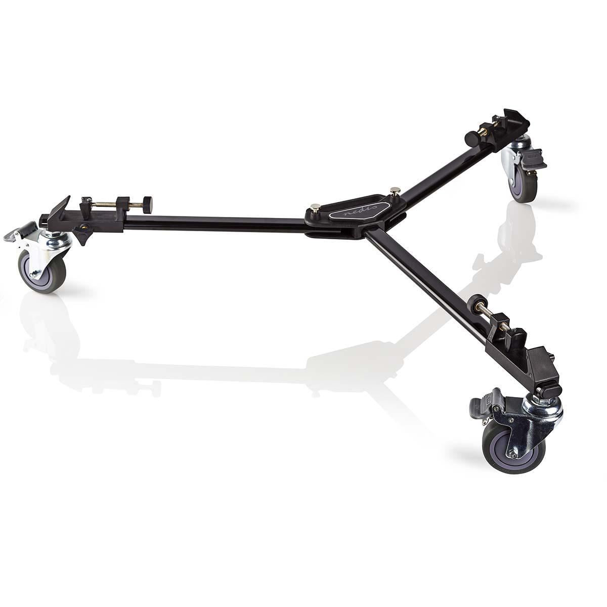 Nedis Tripod Dolly | Maximum load capacity: 20.0 kg | Tripod diameter range: 29.0 mm | Travel bag included | Leg locks | Aluminium | Black