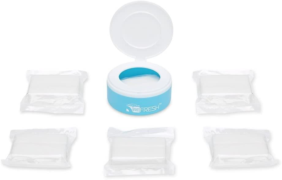 Techlink 529008 Refresh Quick Dry Screen Wipes Screen for Mobile Phone, Tablet, Laptop, Camera Lens Wipes