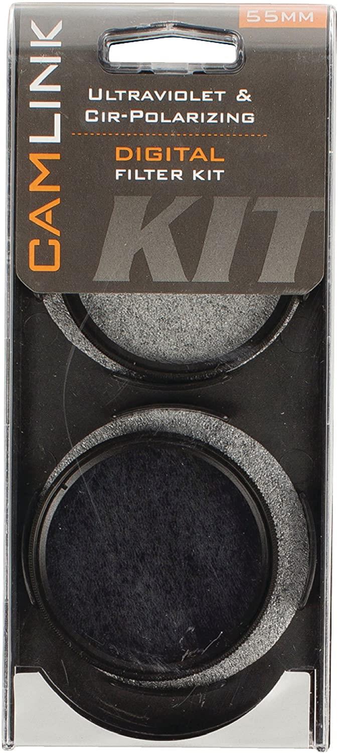 Camlink UV and CPL Camera Lense Filter Kit 55 mm CL-55UV-CPL