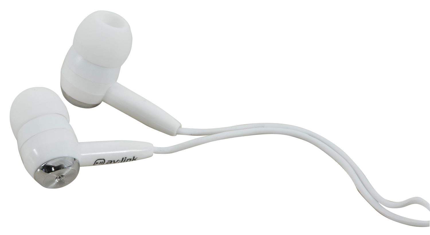 Av:link EC9W In ear stereo earphones, White