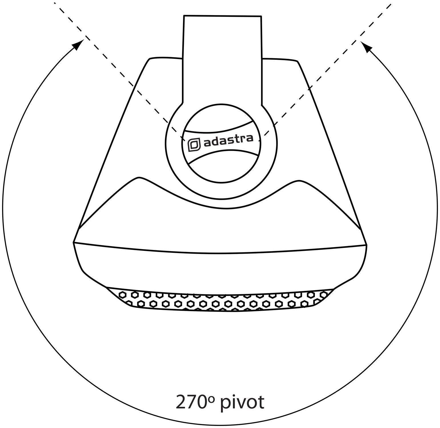 Adastra BC Series BC3V-B 100V Indoor 3" background speaker Black