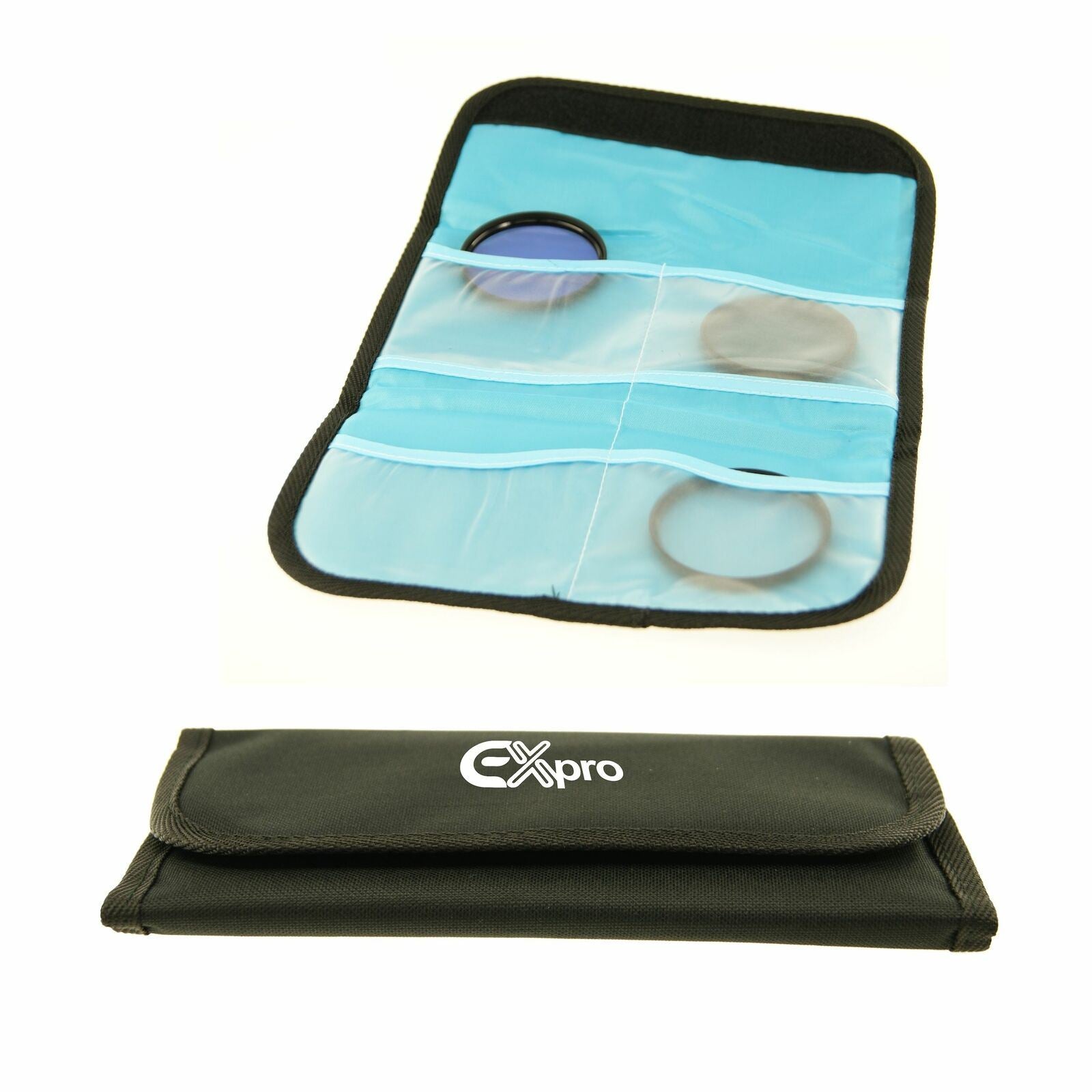 Ex-Pro Filter Lens Case for upto 4 Lens - 49mm - to - 62mm [Black]