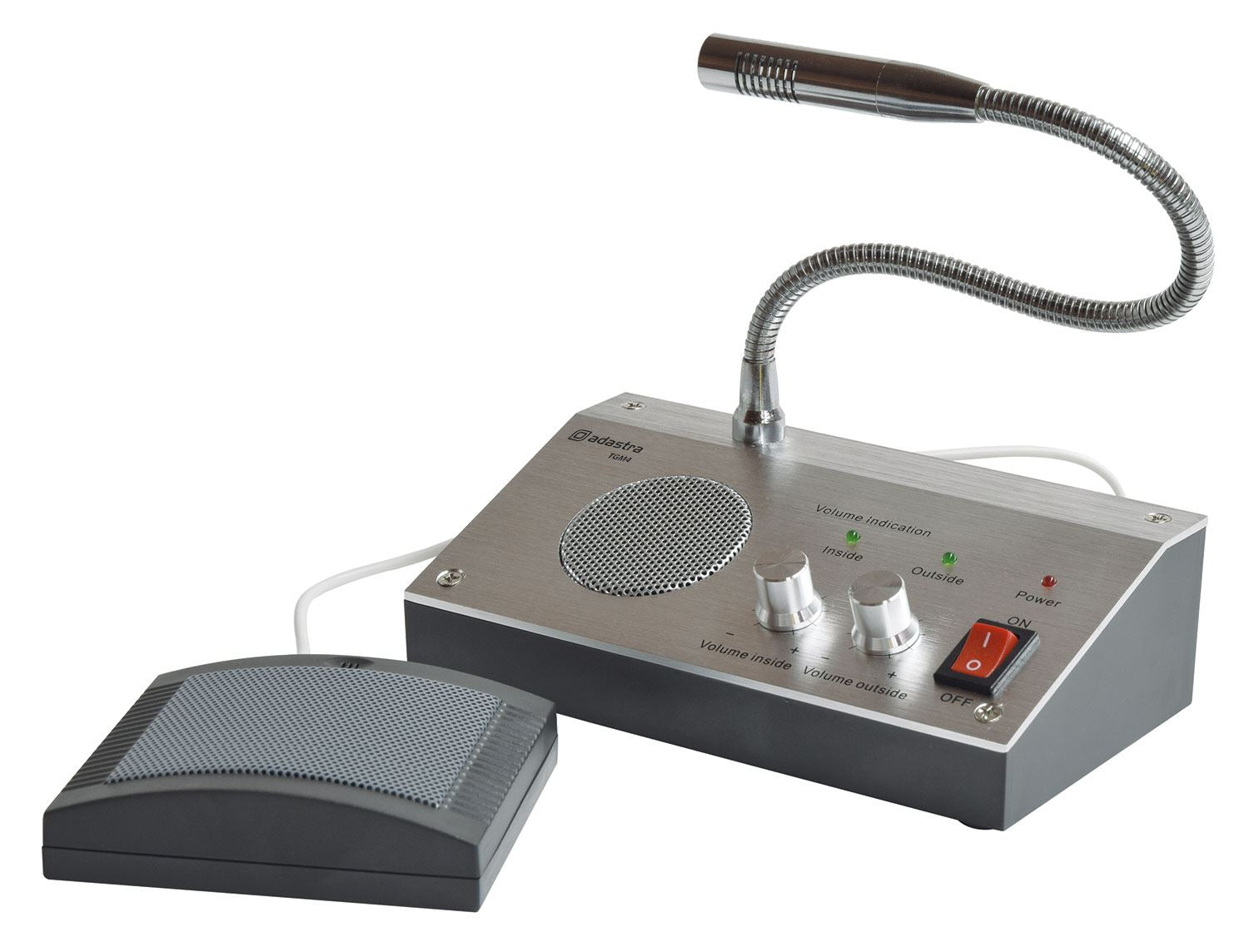 Talk/Speak Through Glass Security Intercom System Window Microphone Speaker