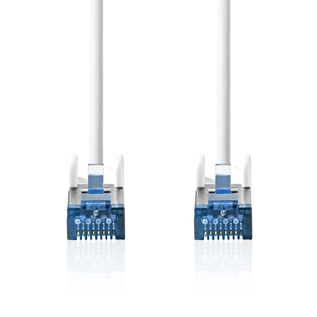 Nedis CAT6a Network Cable | S/FTP | RJ45 Male | RJ45 Male | 0.50 m | Snagless | Round | LSZH | White | Box