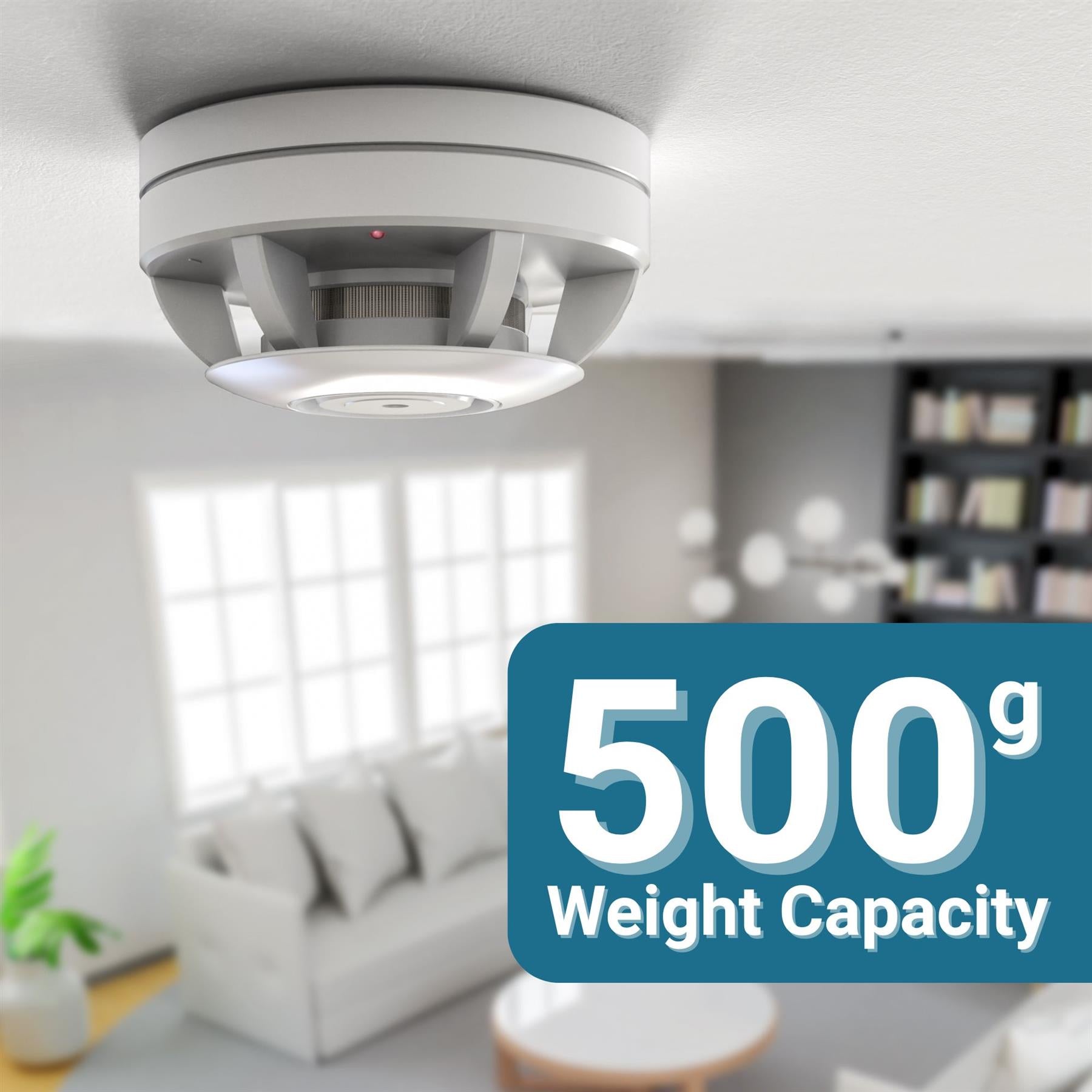 Ex-Pro Magnetic Holder for Smoke Detectors, Fire Alarms, Smoke Alarm, Round, 70mm  Diameter, Assembly without Tools