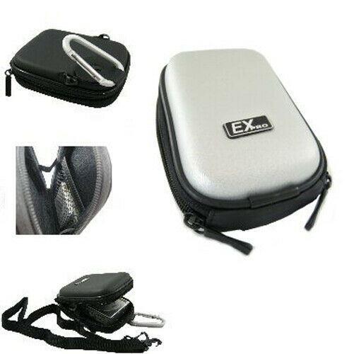 Ex-Pro Small Hard Clam Digital Camera Case Bag - Silver