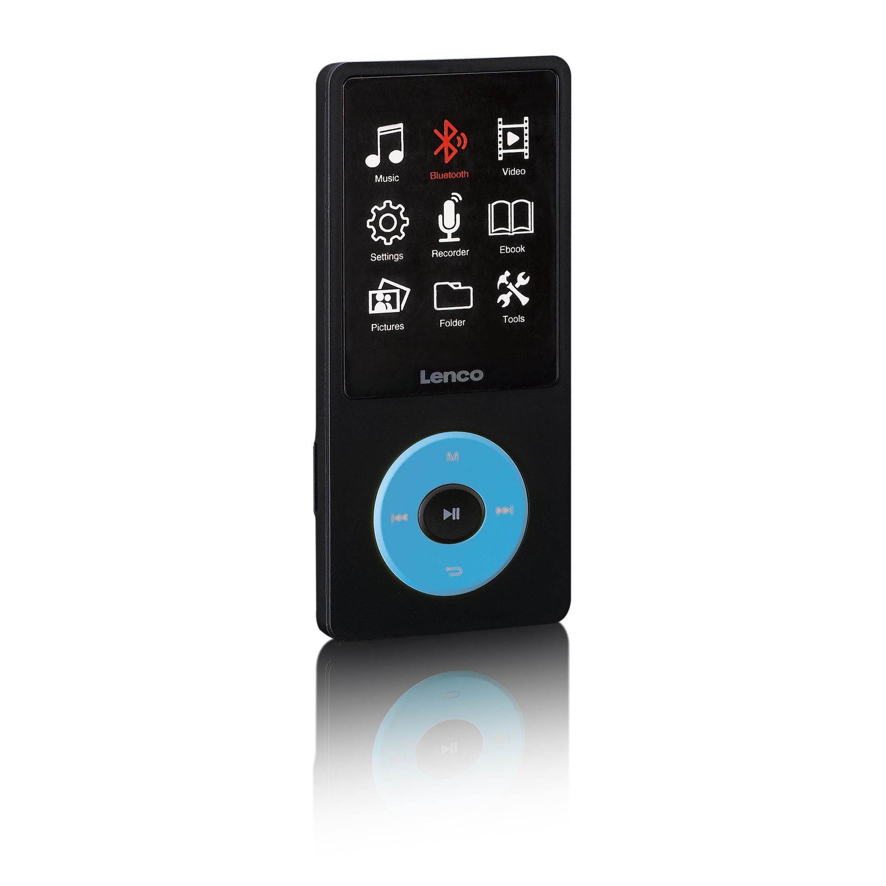Lenco MP3/MP4 Player | Bluetooth® | 8GB | Micro SD Card Expansion | Blue