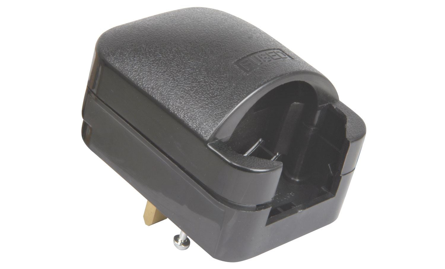 Euro Plug Converter 2 Pin Schuko SCP Plug Grounded to Fused 3 Pin UK Mains 13A Black