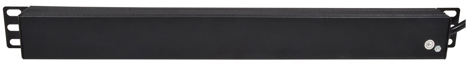 Mercury 10 Way Horizontal IEC C13 x8 UK x2 PDU 19-Inch 1U Standardised Power Distribution Unit 1.8m