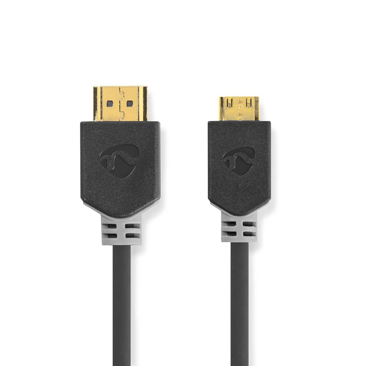 Nedis High Speed HDMI™ Cable with Ethernet | HDMI™ Connector | HDMI™ Mini Connector | 4K@60Hz | 18 Gbps | 2.00 m | Round | PVC | Anthracite | Window Box