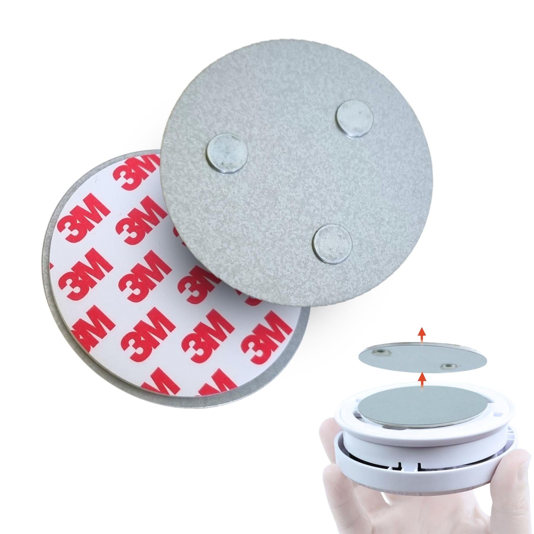 Ex-Pro Magnetic Holder for Smoke Detectors, Fire Alarms, Smoke Alarm, Round, 70mm  Diameter, Assembly without Tools