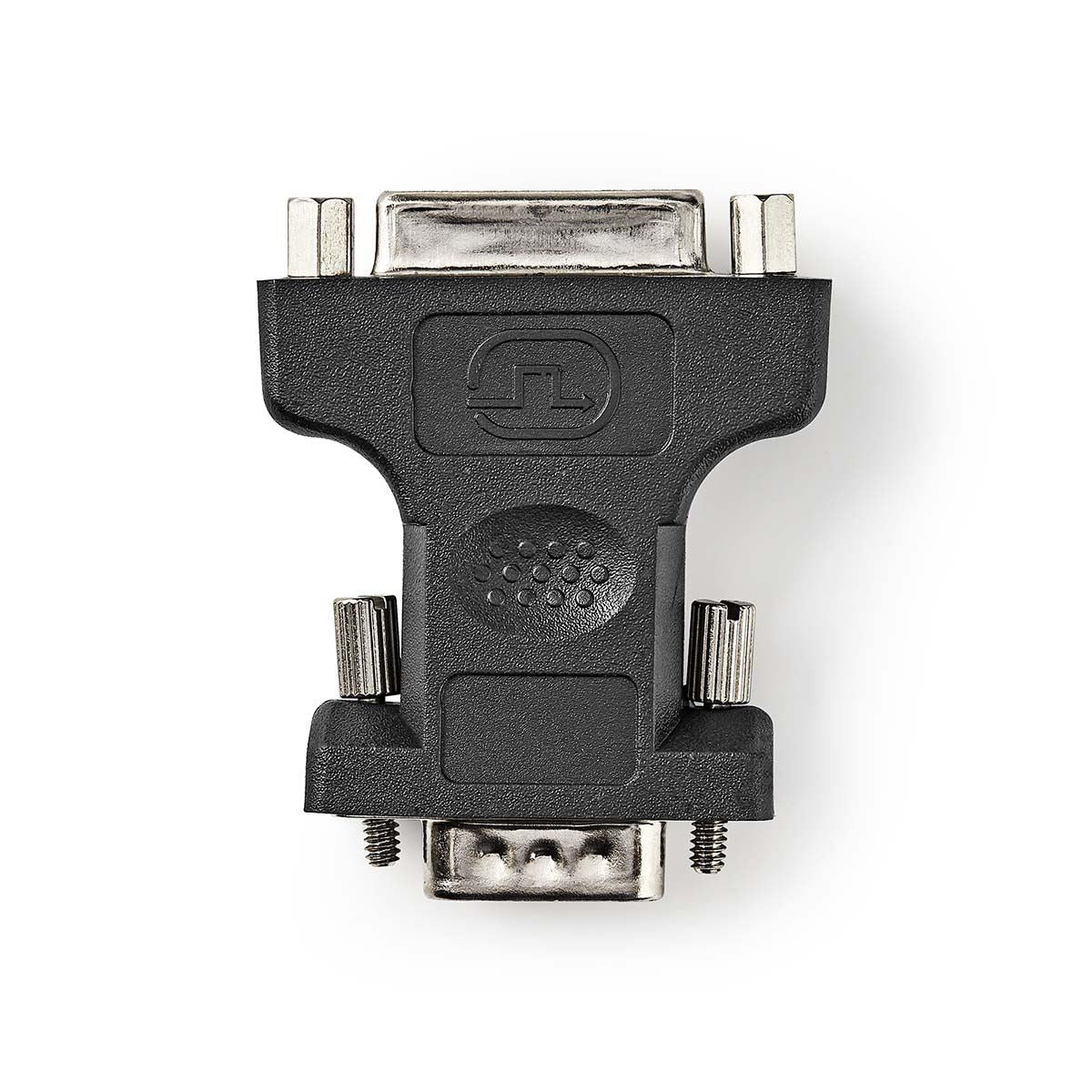 Nedis VGA Adapter | VGA Male | DVI-I 24+5-Pin Female | Nickel Plated | Straight | ABS / Metal | Black | Blister