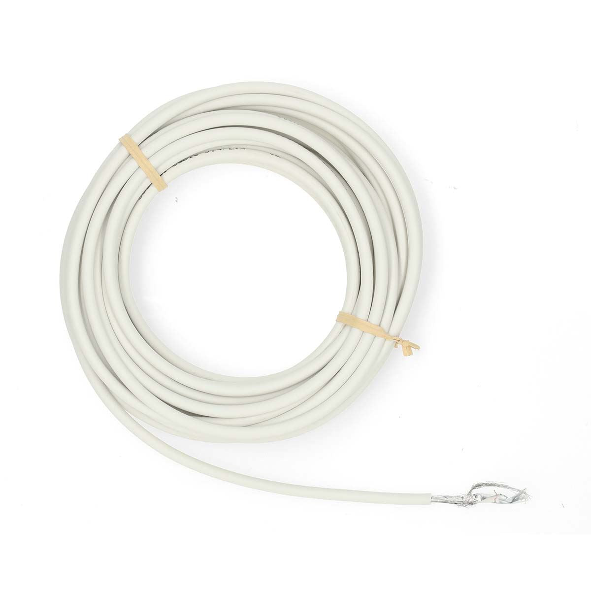 Nedis Coax Cable On Reel | Mini Coax | Double Shielded | ECA | 10.0 m | Coax | PVC | White | Wrap