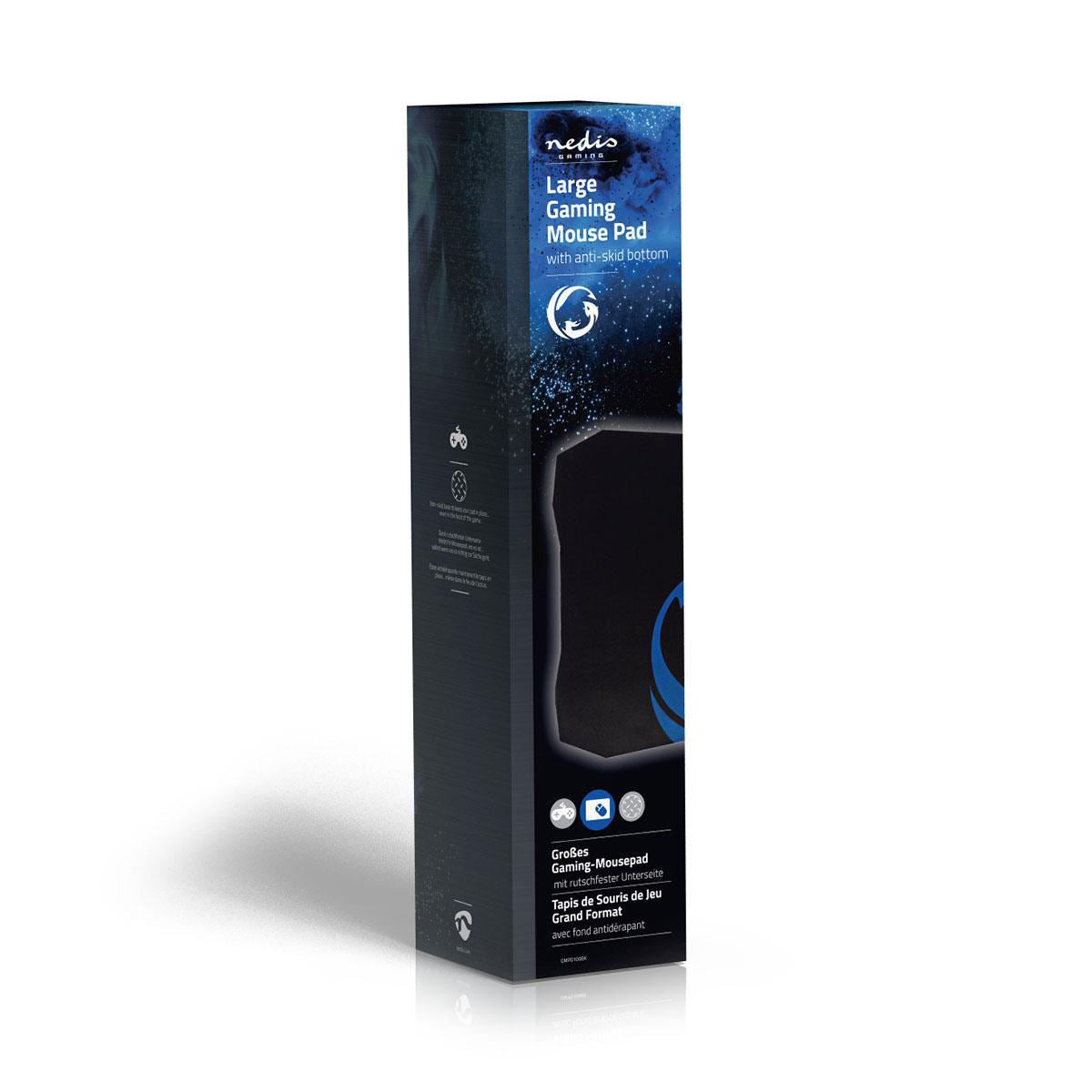 Nedis Gaming Mouse Pad | Microfiber / Rubber | Black