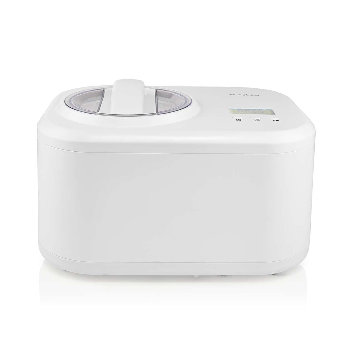 Nedis Fully Automated Digital Ice Cream Maker Machine 60 Minute No Pre Freezing 1L