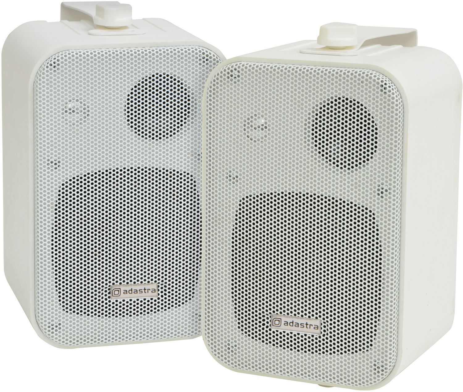 Adastra B30V-W 100V Line powerful Speakers with brackets 4" 30W White- Pair