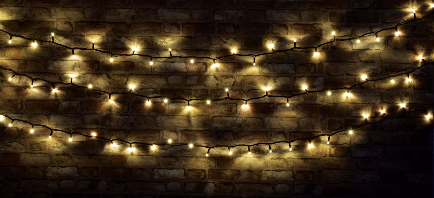 Lyyt 90 LED 9m Lyyt-Link Heavy Duty LED String Lights [Linkable] - Warm White