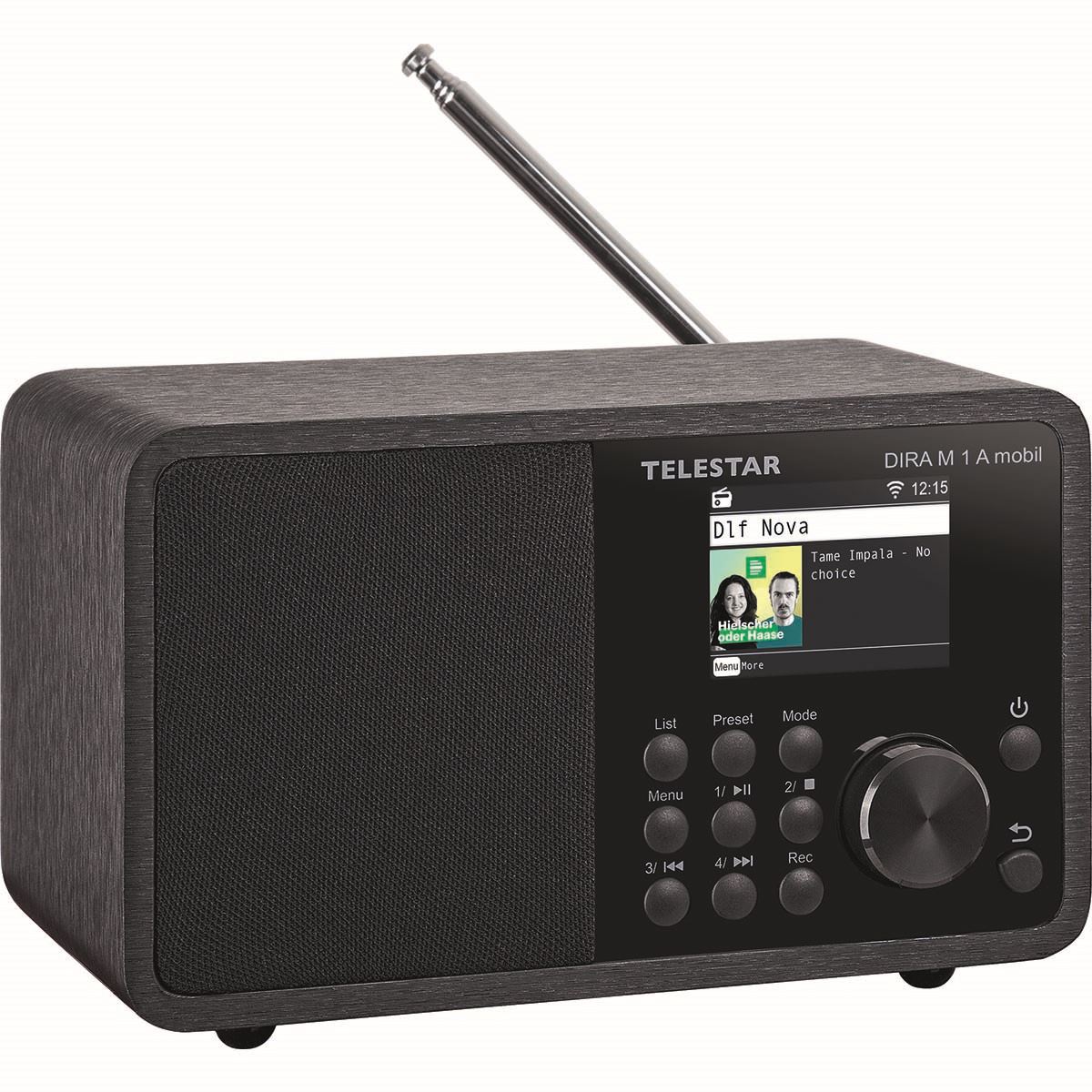 Telestar DIRA M 1 A Mobile EWF Battery-operated Mono Multifunction Radio DAB+ / FM / Internet / Bluetooth Black