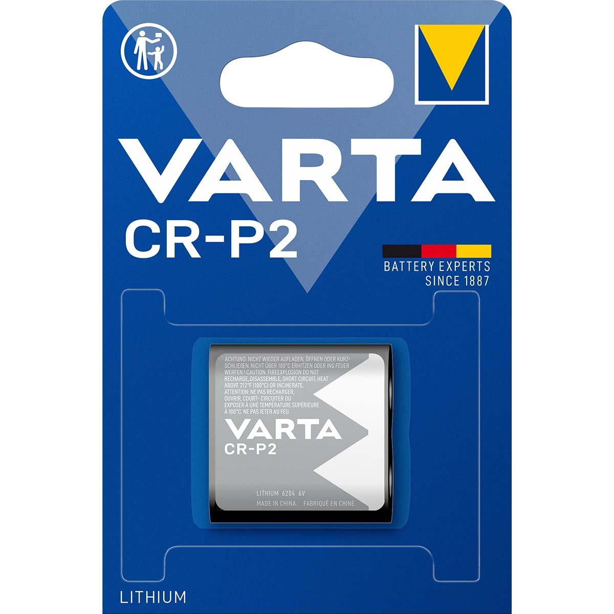 Varta Lithium Battery CR-P2 6 V 1-Blister
